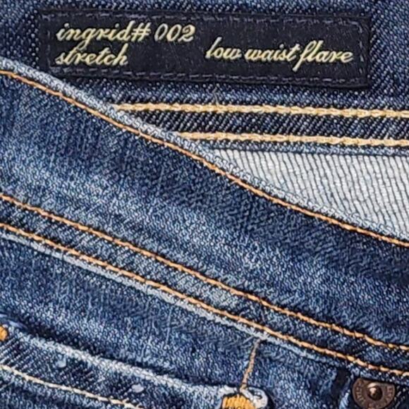 CITIZENS OF HUMANITY Jeans Low Waist Flare Leg Ingrid Medium Wash Womens Sz 29 - Picture 6 of 16